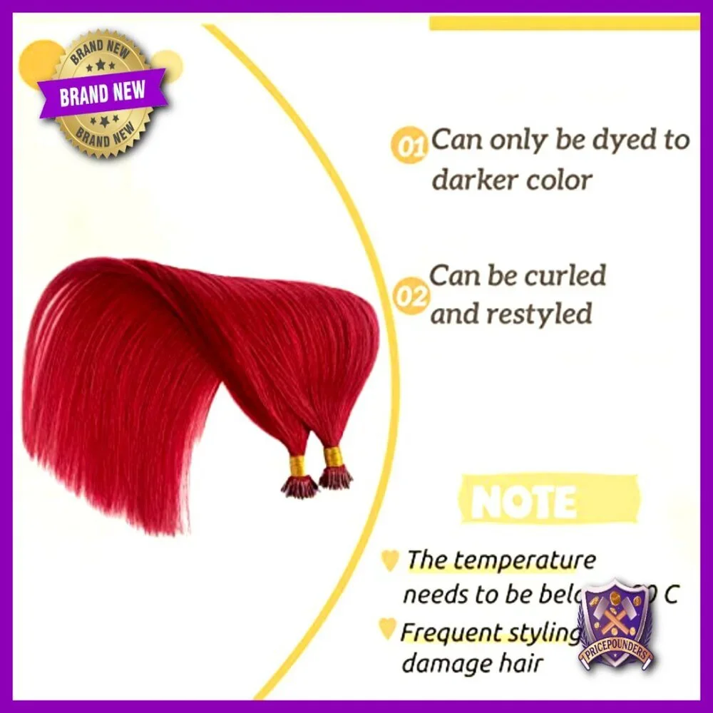 18 Inch Nano Tip Human Hair Extensions 100% Remy 50g Volume